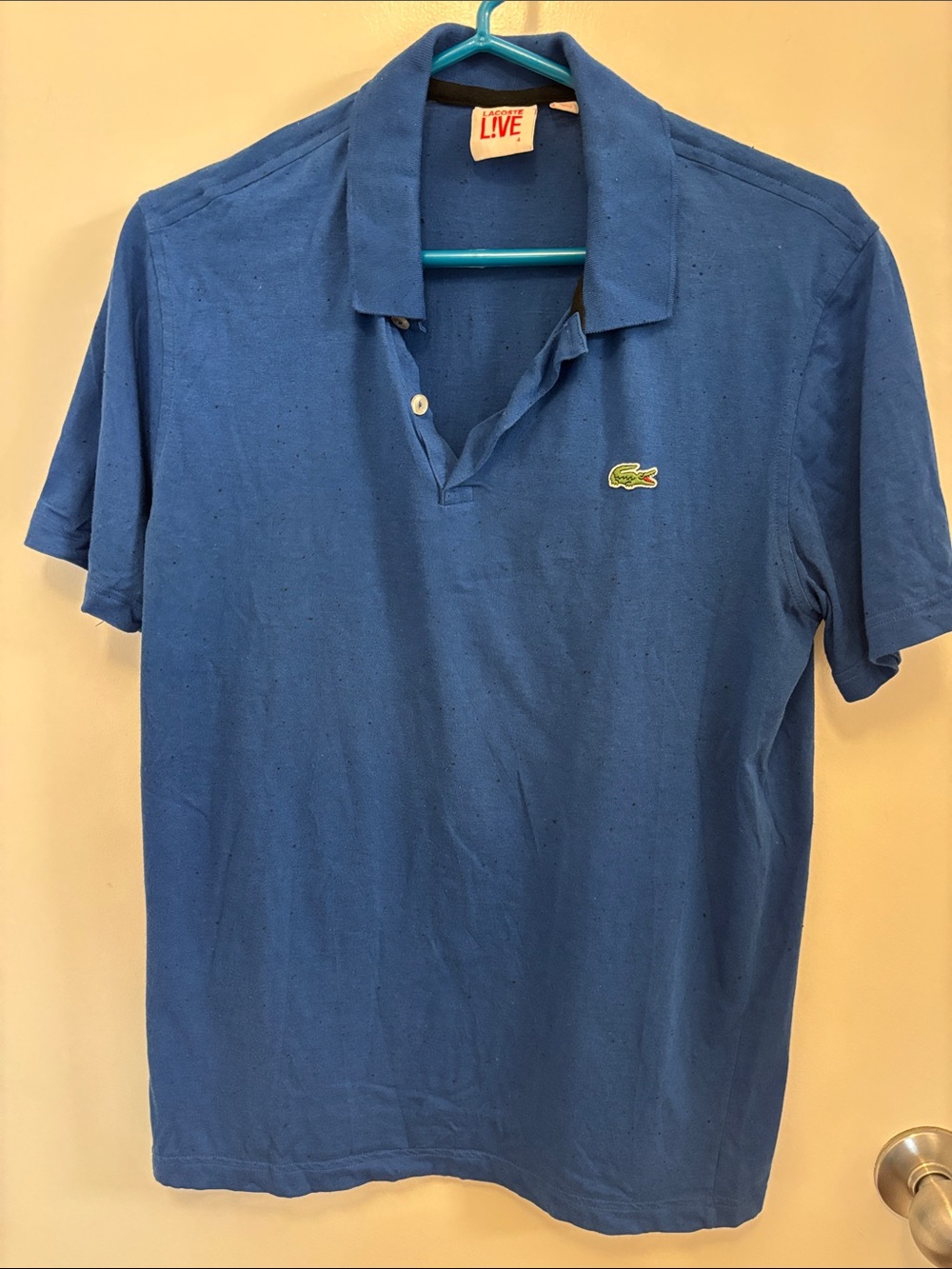 Lacoste Live Men's Royal Blue Polo with Crocodile Patch
